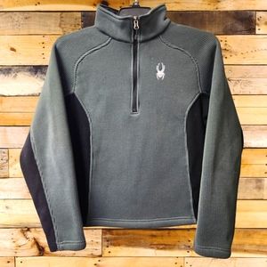 Spyder Mens Outbound  1/4 Zip Long Sleeve Polyester Jacket Fleece Lined‎ Size S